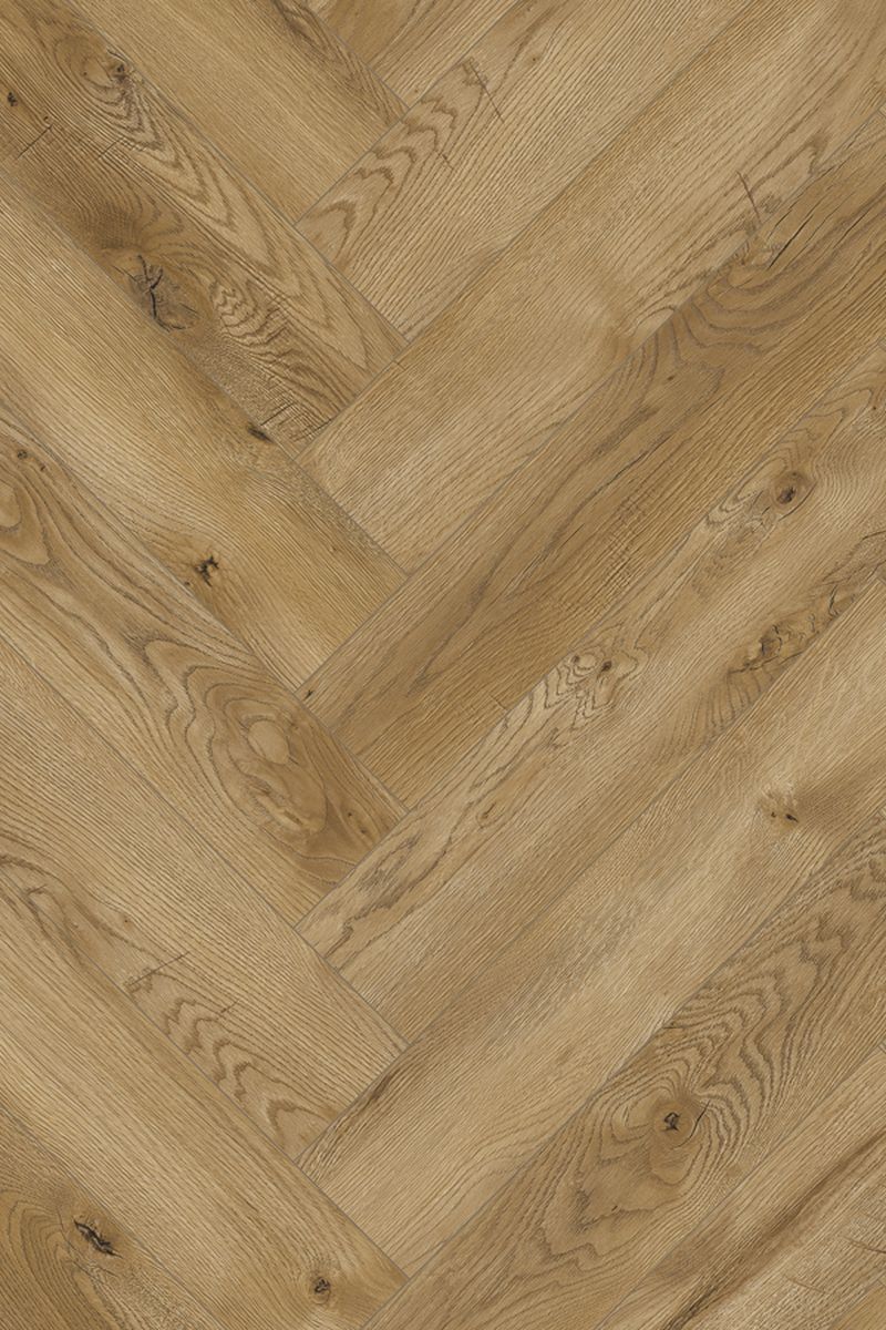 68107 Laminate Flooring Oak Almagro AC5/32 10mm Herringbone - Image 1