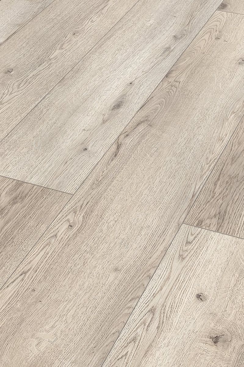 68270 Laminate Flooring Grey-beige Oak AC4/32 8mm - Image 1